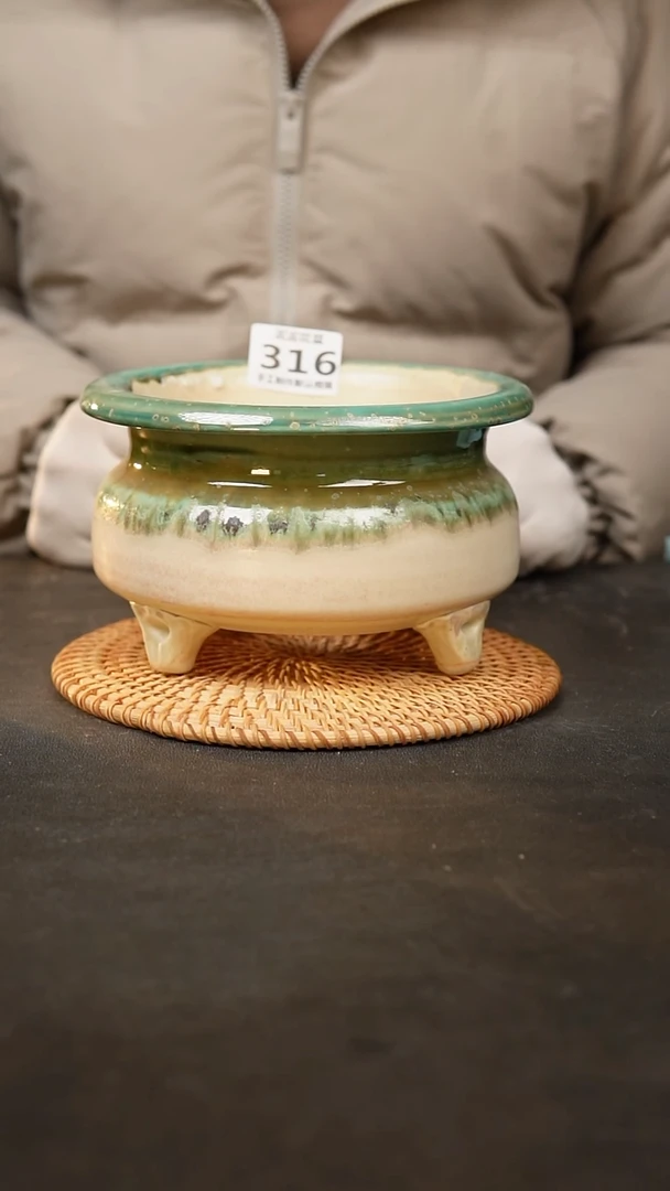 【闪购商品】瓷片泥泥陶瓷花盆