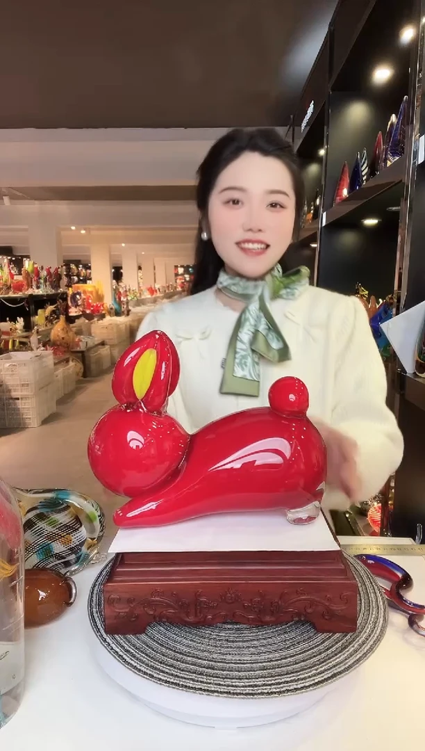 【闪购商品】茶盏琉璃摆件家居摆件 微瑕