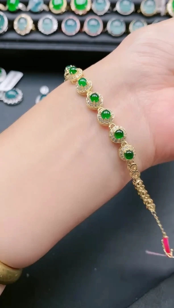 翡翠戒指银S925镶嵌1111111