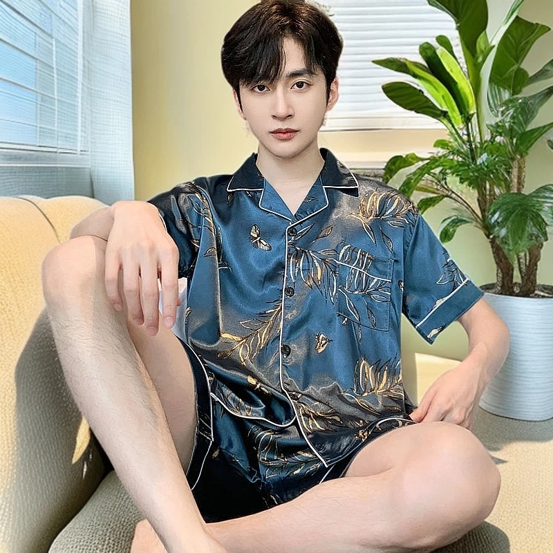 男款男士爆款新款短袖睡衣男款爆款2025夏季新款高级感