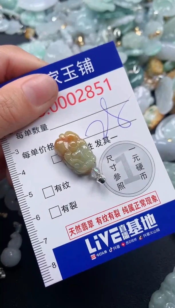 吊坠(不含链)未镶嵌翡翠2851