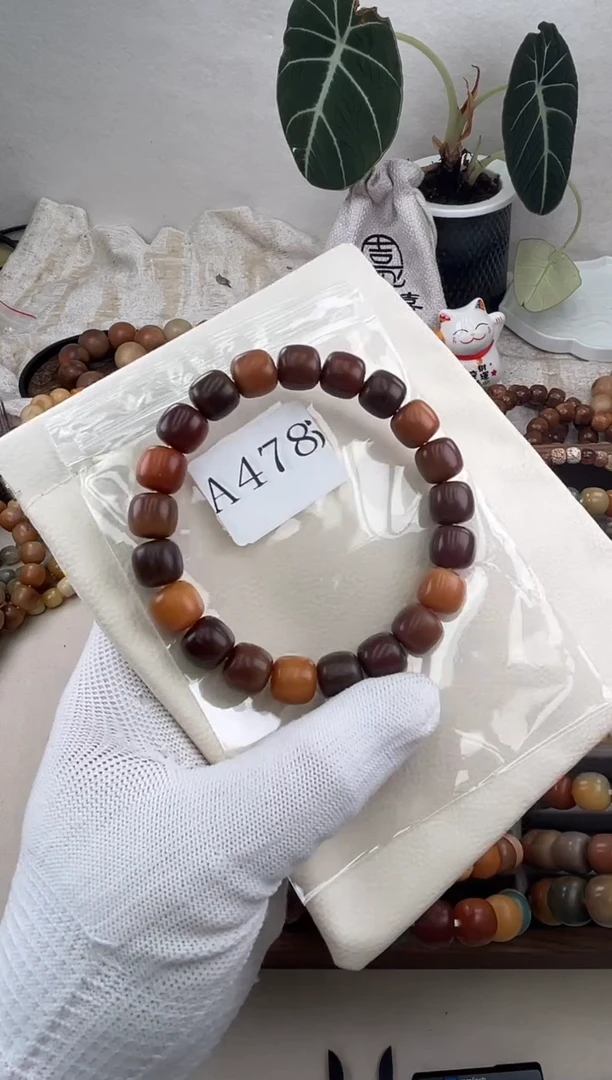 菩提根/象牙果手串a478瑕疵