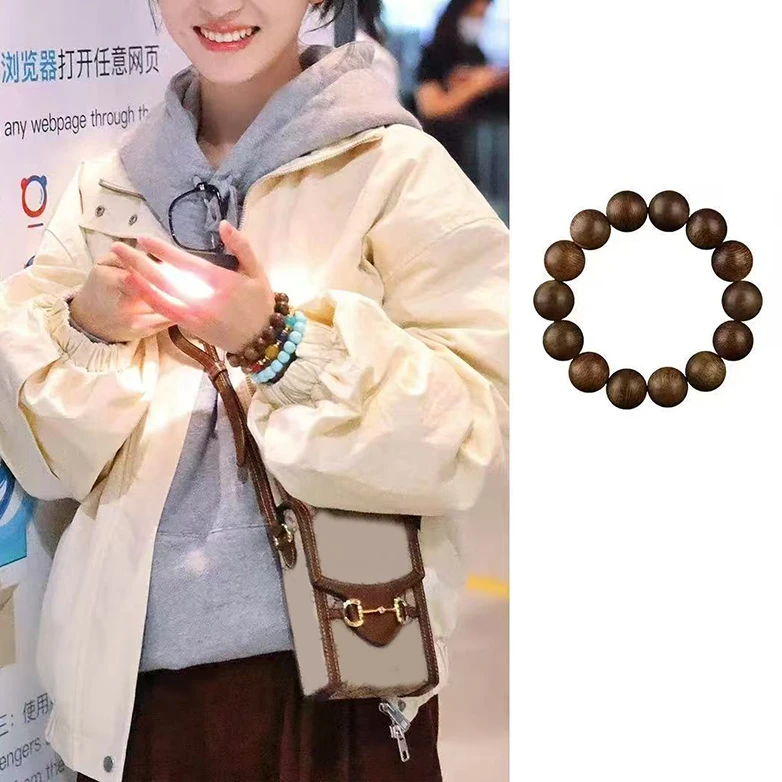 非金属木质手链 宝丫轻奢   情侣款沉男女古风小众手链手串K2043