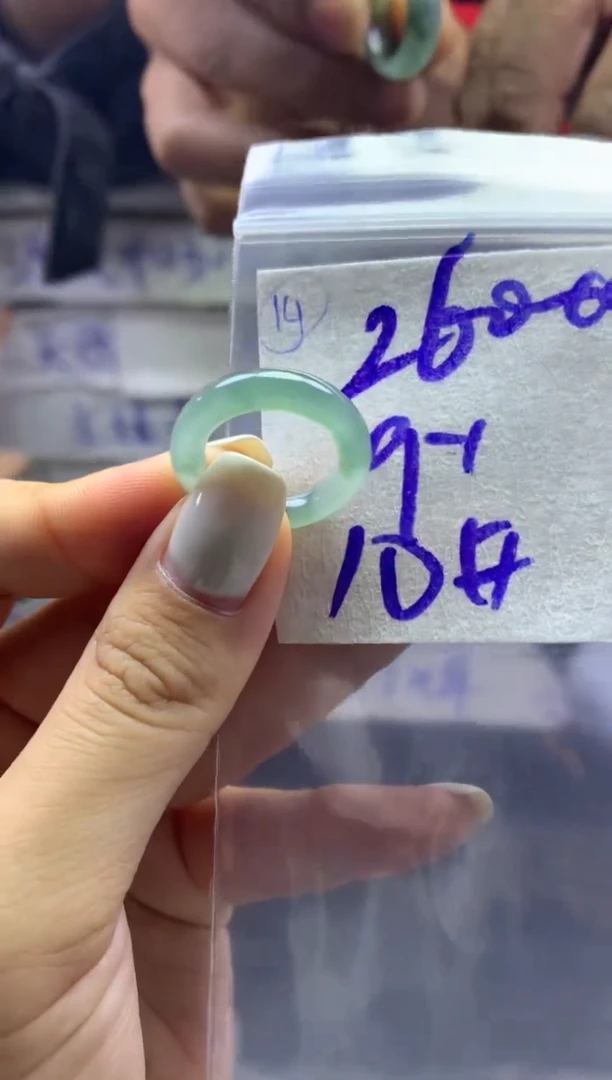 【闪购商品】定制翡翠未镶嵌戒圈9-10*270元毛货需精抛光发