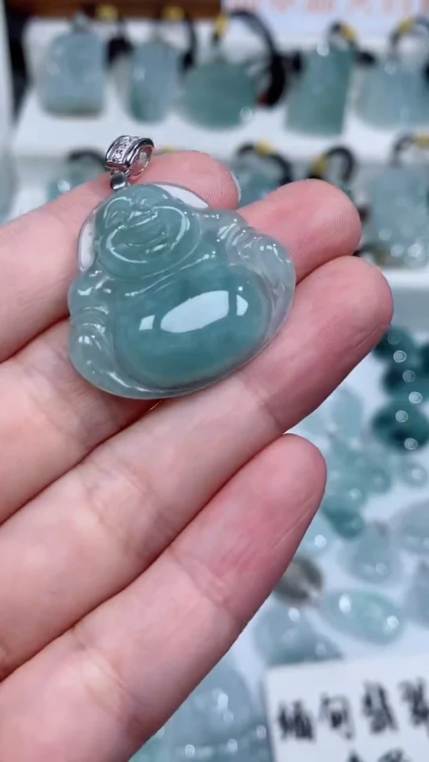 颈饰银S925镶嵌翡翠吊坠