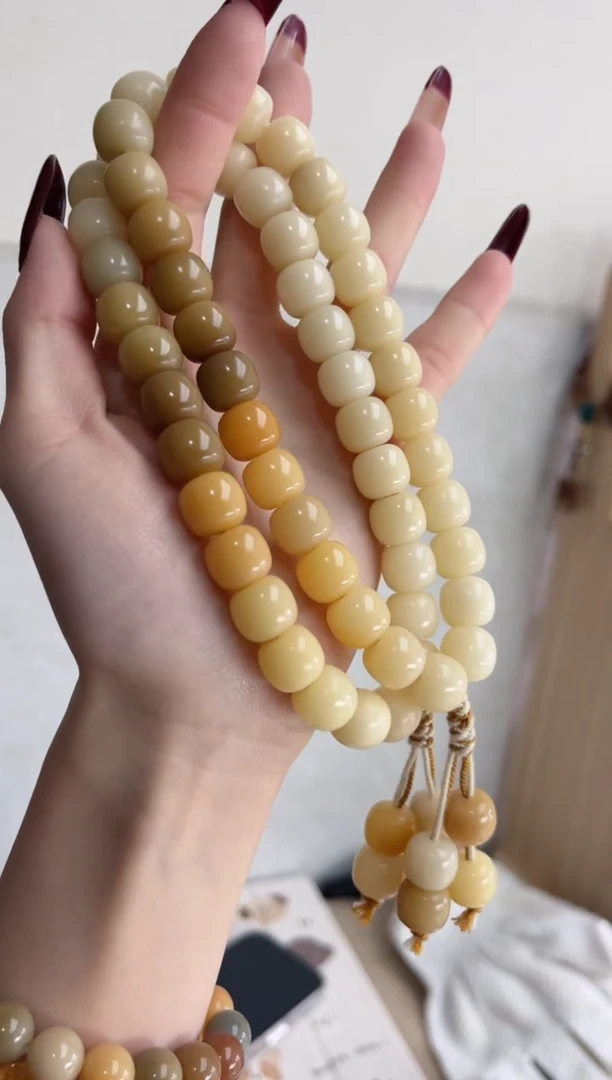 【闪购商品】菩提根/象牙果手串m58干磨桶珠11*12手持孔道一般