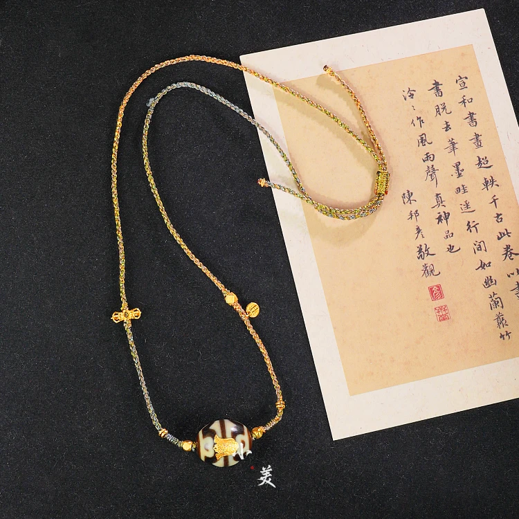 18K金太太牌珠珠毛衣绳项链G8800