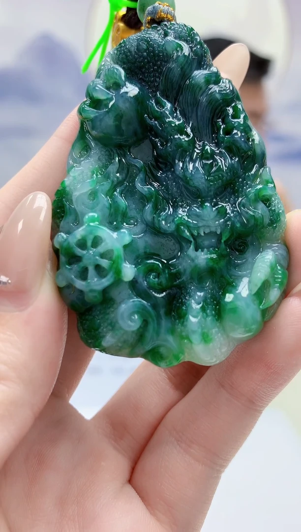 定制翡翠未镶嵌5124jw-毛货挂件87