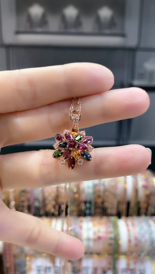 银S925镶嵌戒指碧玺66666666666