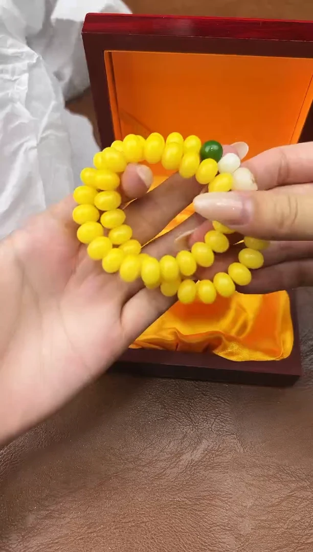 万家文玩阁黄玉菩提链接@@L007