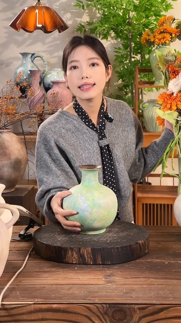 睡莲-小圆墩 陶瓷花瓶