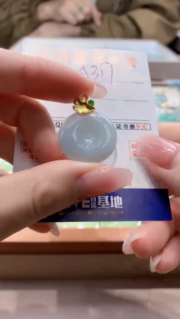 颈饰未镶嵌翡翠 天然缅甸a货翡翠