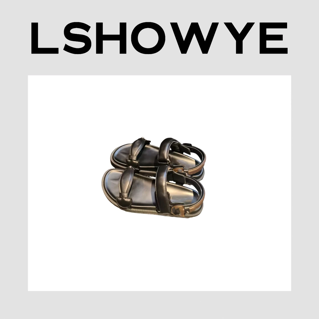 LSHOWYE｜字母平底一字凉鞋  060608ZM