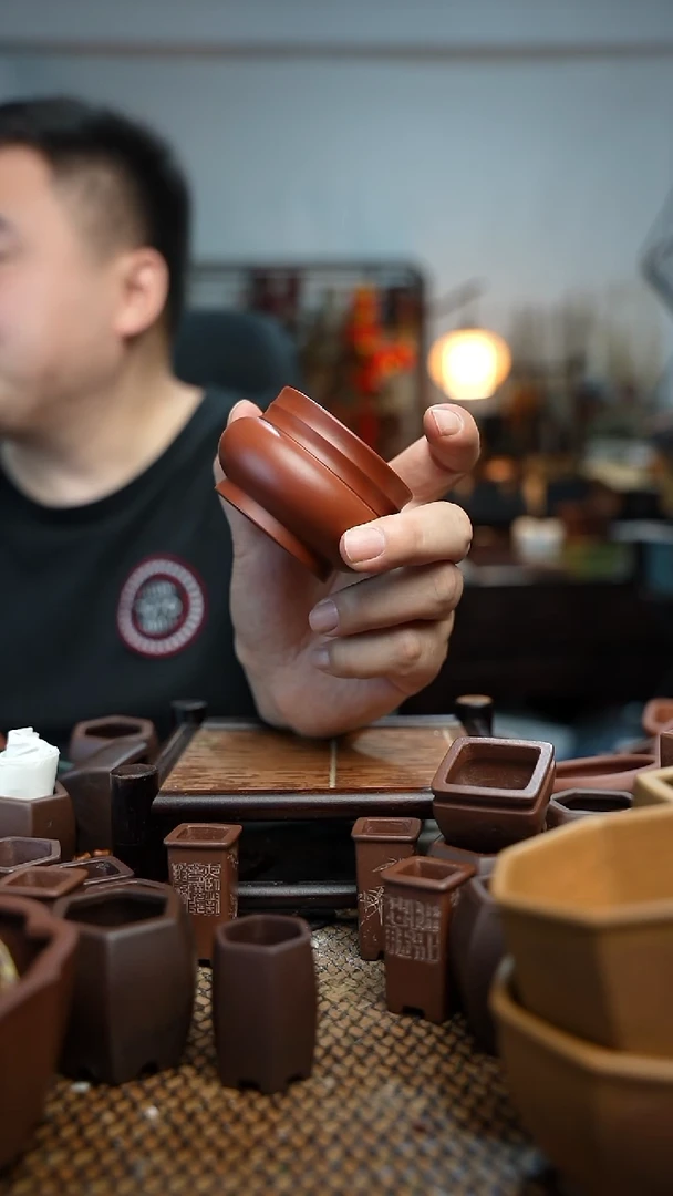 紫砂花盆長木軒精品紫砂