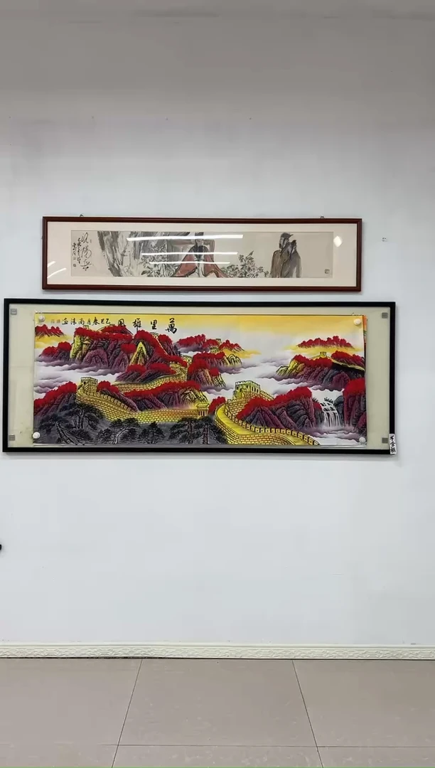 国画《万里雄风》画芯未装裱180乘70