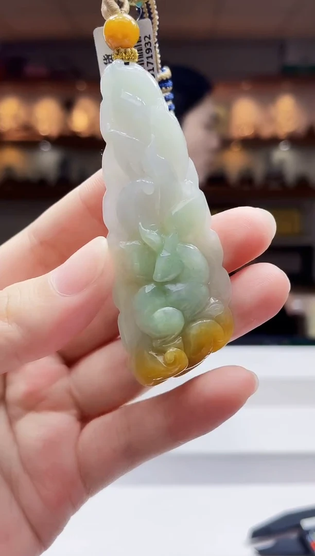 未镶嵌定制翡翠吊坠58