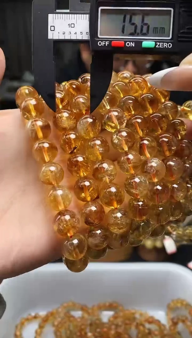 【闪购商品】手串未镶嵌水晶黄水晶手串11m多样性发其一