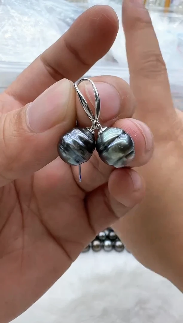 【闪购商品】海水珍珠耳饰18K金镶嵌非基地发货不带证书