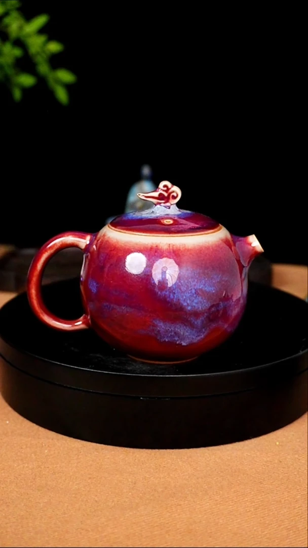 原矿原产地钧瓷茶壶无礼盒