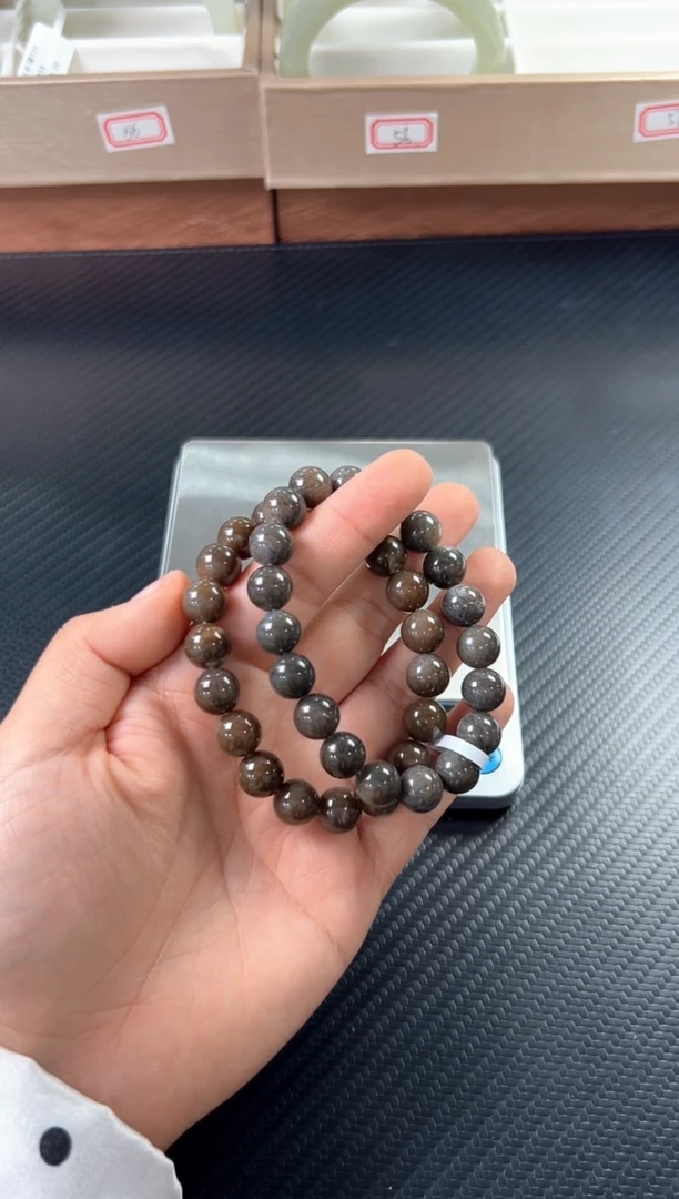 未镶嵌手串和田玉若羌微色差卡10 多样性发货拍一发一