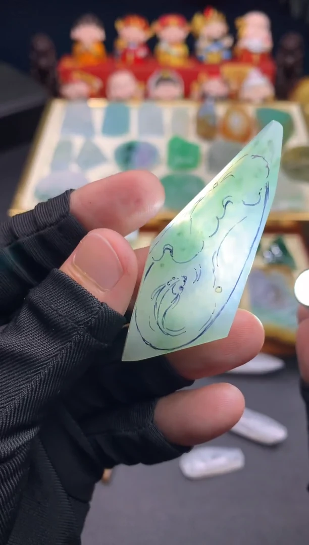 定制翡翠未镶嵌 天然翡翠裸石 （含工费）