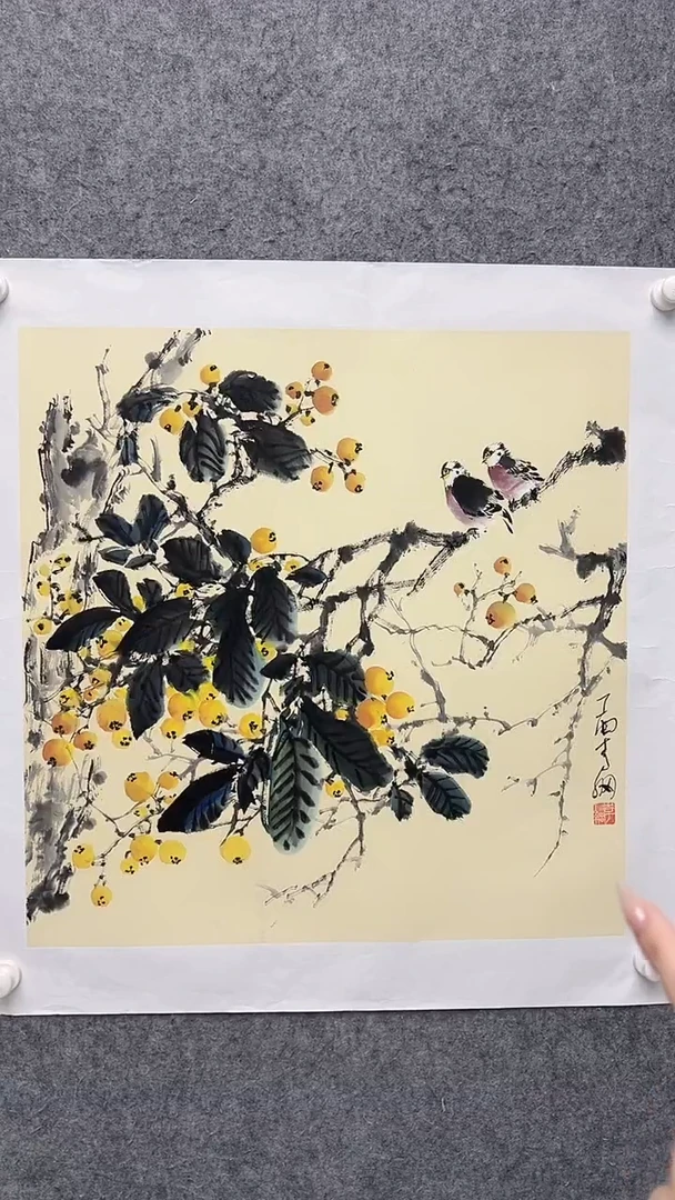 国画李纲-4平尺-花鸟国画