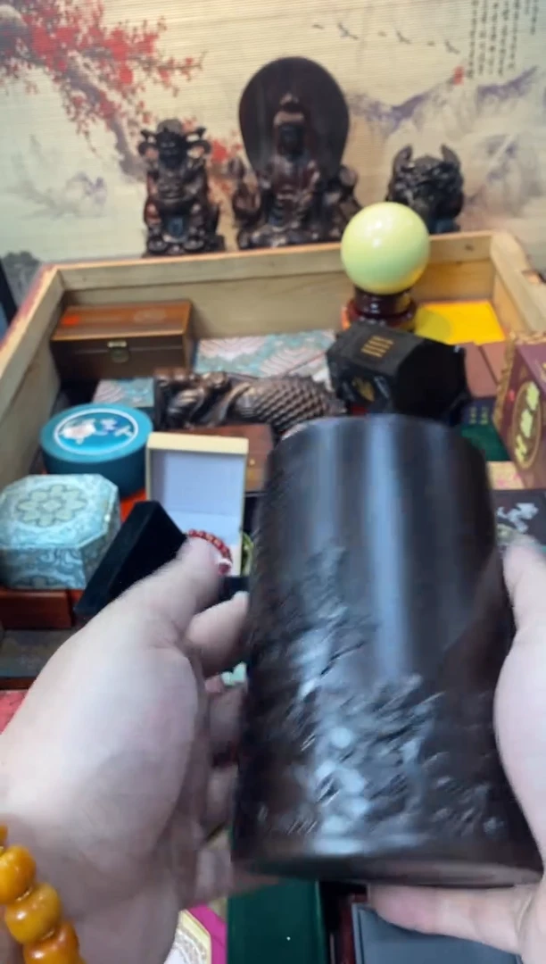 香榧木一帆风顺笔筒【闪购链接】直播推荐