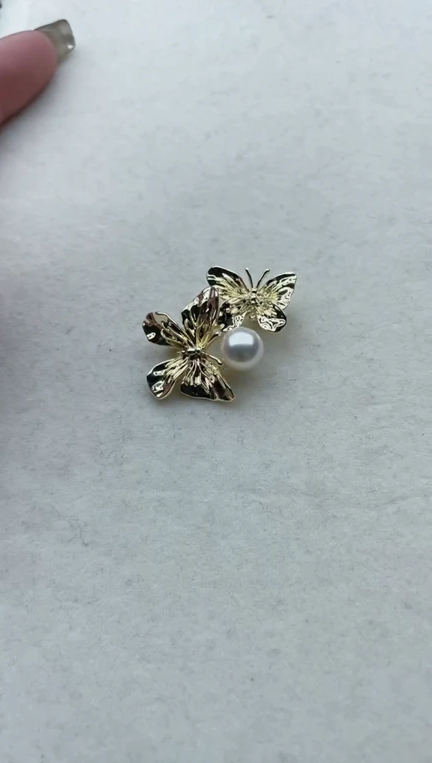 【闪购商品】海水珍珠胸针未镶嵌Y6