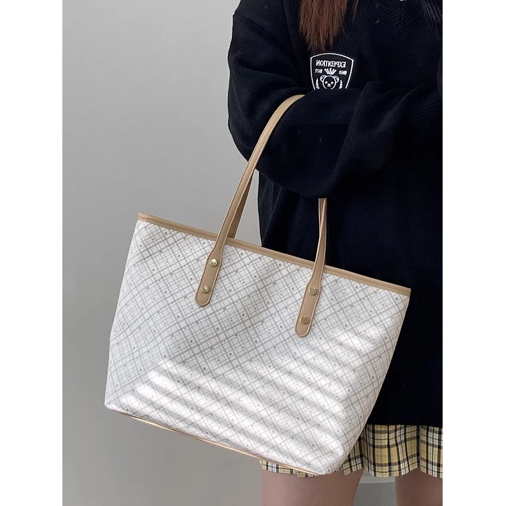 146小众设计新款女包复古高级质感托特包通勤大容量单肩包