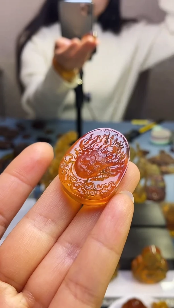 【闪购商品】琥珀颈饰未镶嵌SN1-52（拍3单）大黑天