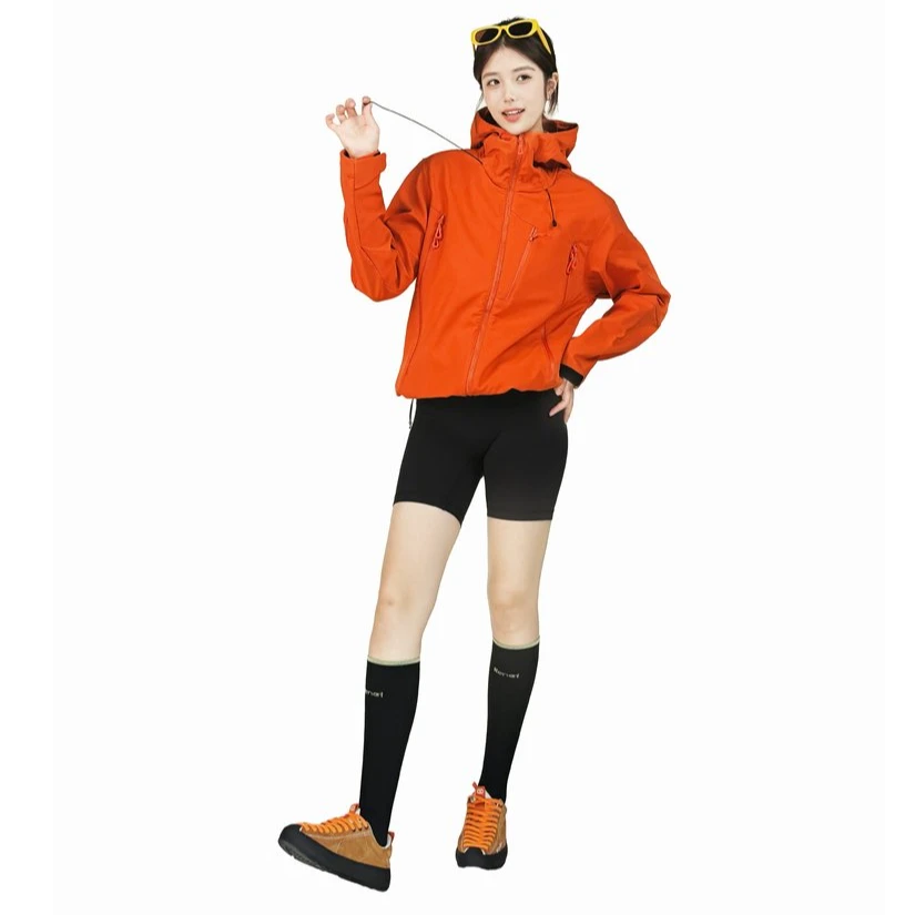 秋冬户外登山多色内里绒毛保暖软壳冲锋衣