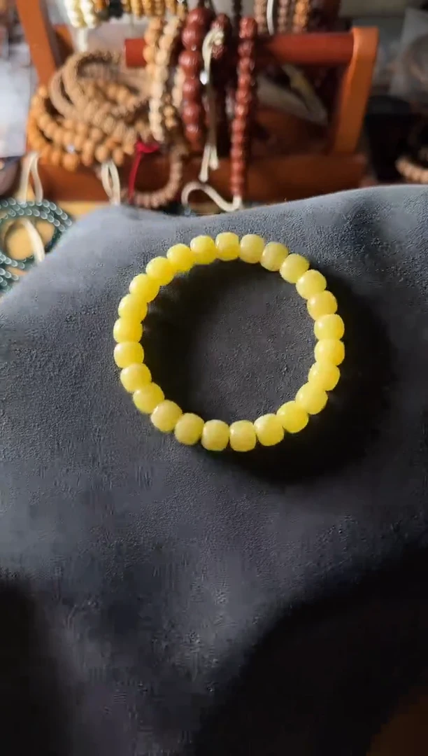 未镶嵌蜜蜡手链M02多样发货其一9mm左右11g左右