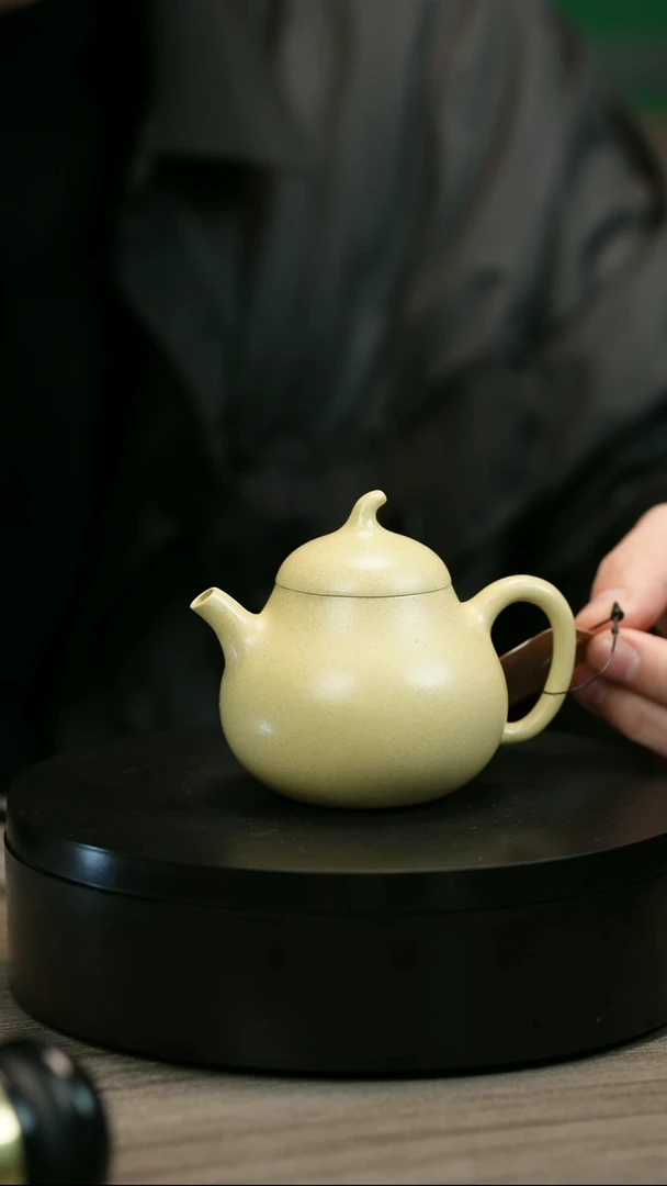 茶壶紫砂多***弟H2340范菊芳本绿光素茄瓜