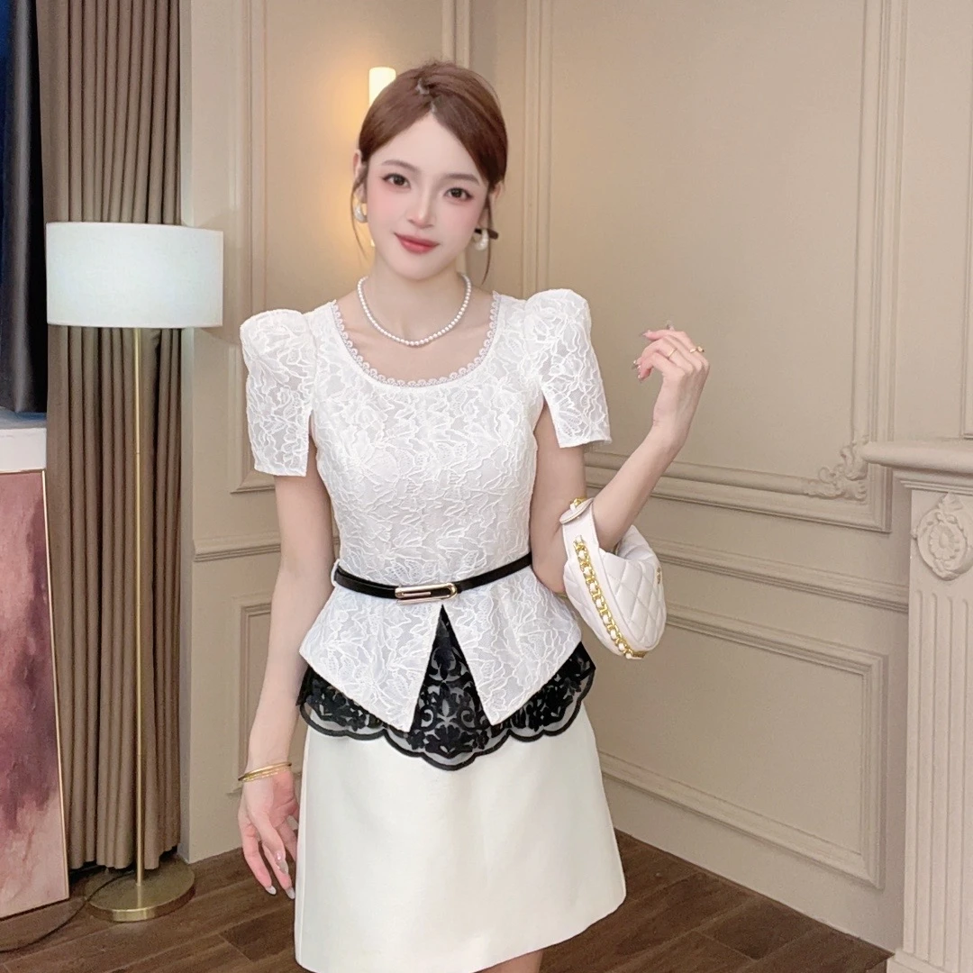 【鹿鹿原创】小香风时尚气质设计感女装上衣-82037