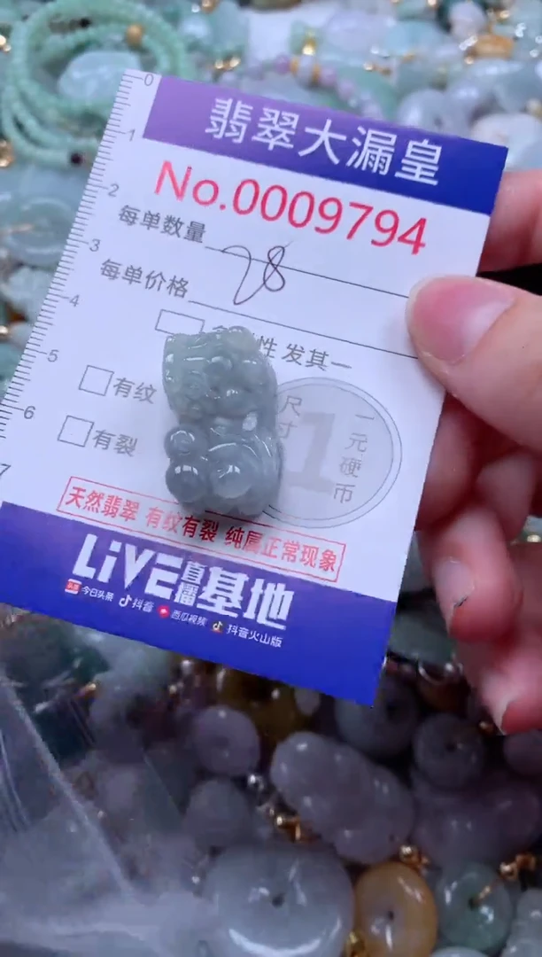 翡翠未镶嵌吊坠(不含链)9794