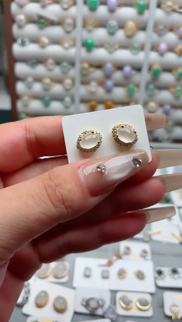 银S925镶嵌戒指翡翠.