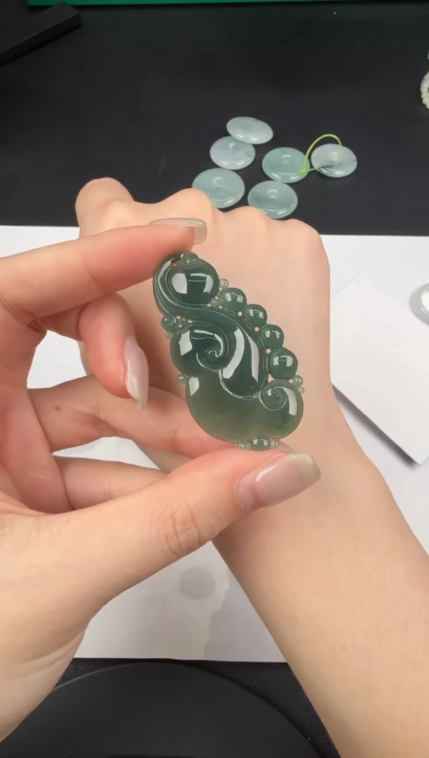 吊坠(不含链)未镶嵌翡翠翡翠饰品-86