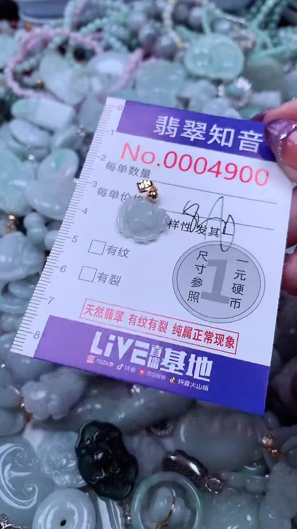 翡翠未镶嵌吊坠(不含链)4900