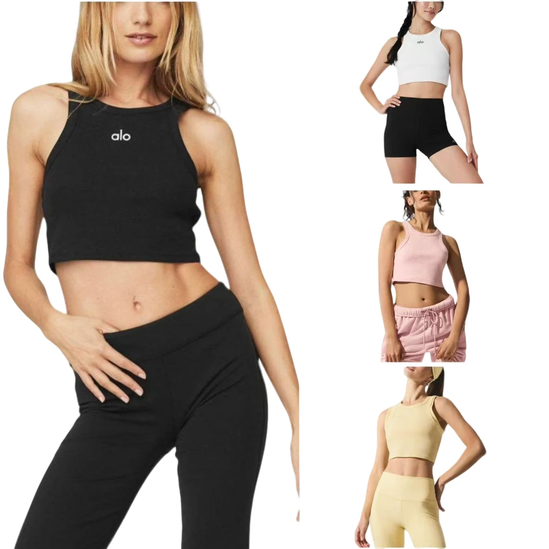 Alo yogaJISOO 系列 纯色修身舒适透气 背心 女款