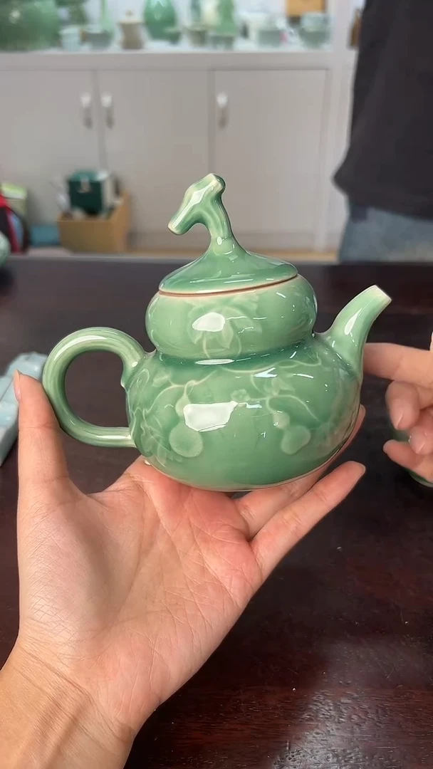 龙泉云间青瓷小米茶器