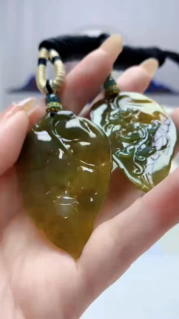 定制翡翠未镶嵌5028DD-毛货挂件136