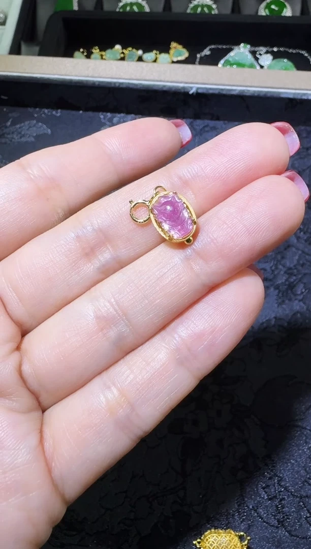 【闪购商品】翡翠吊坠(不含链)银S925镶嵌九尾