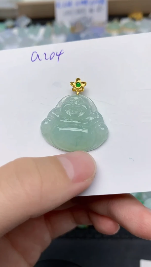 翡翠未镶嵌颈饰天然缅甸A货翡翠