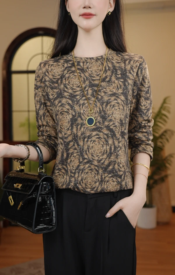 时尚宽松休闲百搭上衣D9023