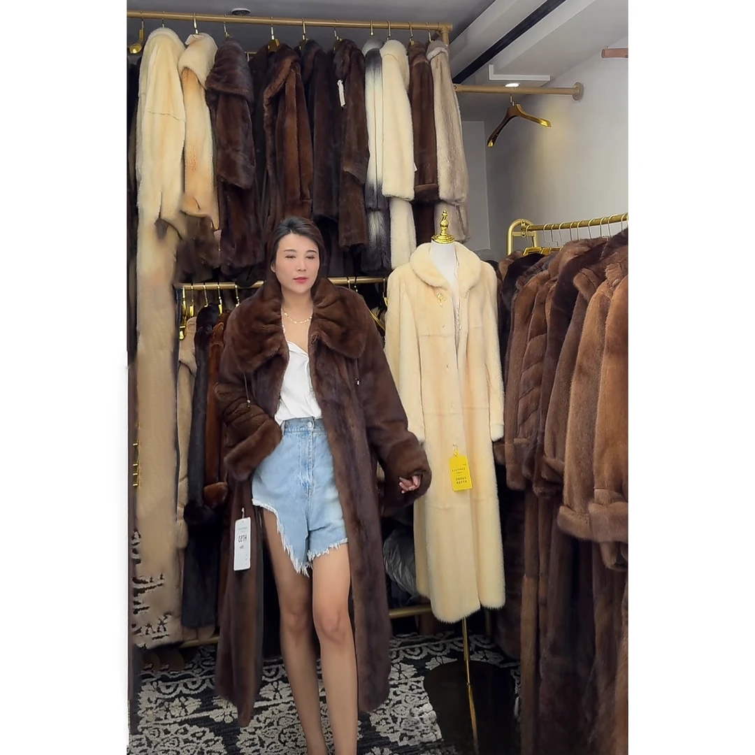 H753 貂皮大衣  衣长115  胸围125 中古皮草