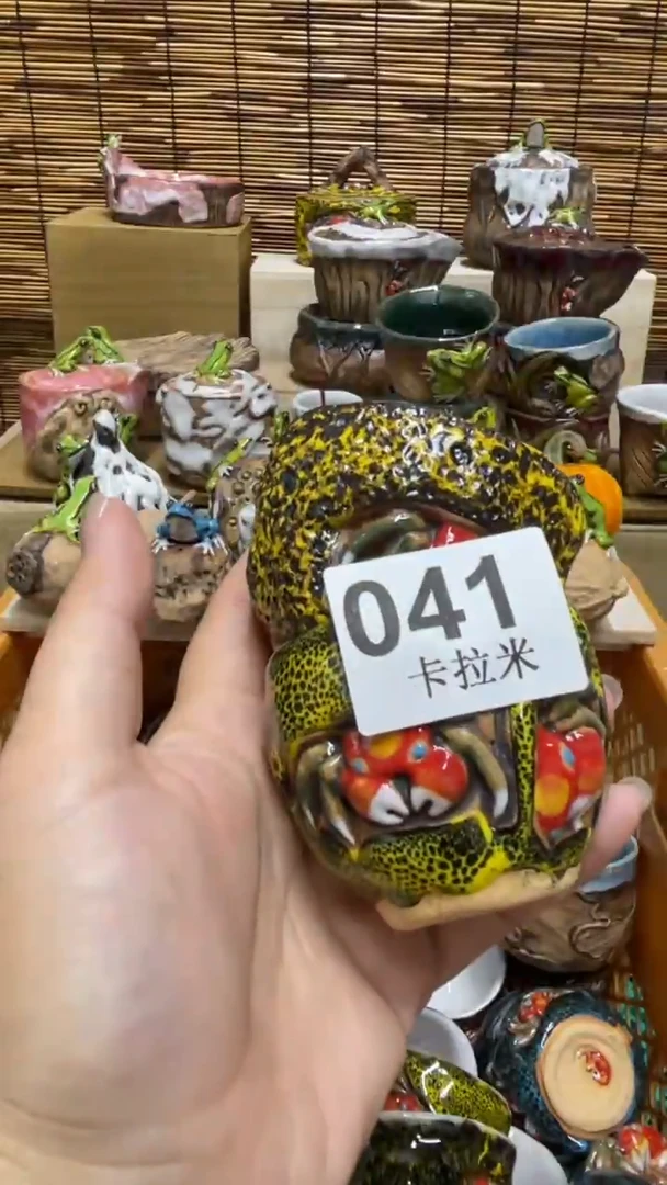 心****顺041精美粗陶手工柴烧