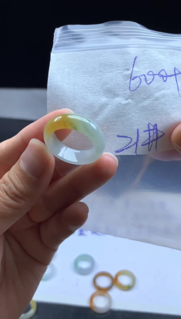 未镶嵌定制翡翠毛货需精细抛光戒圈21#
