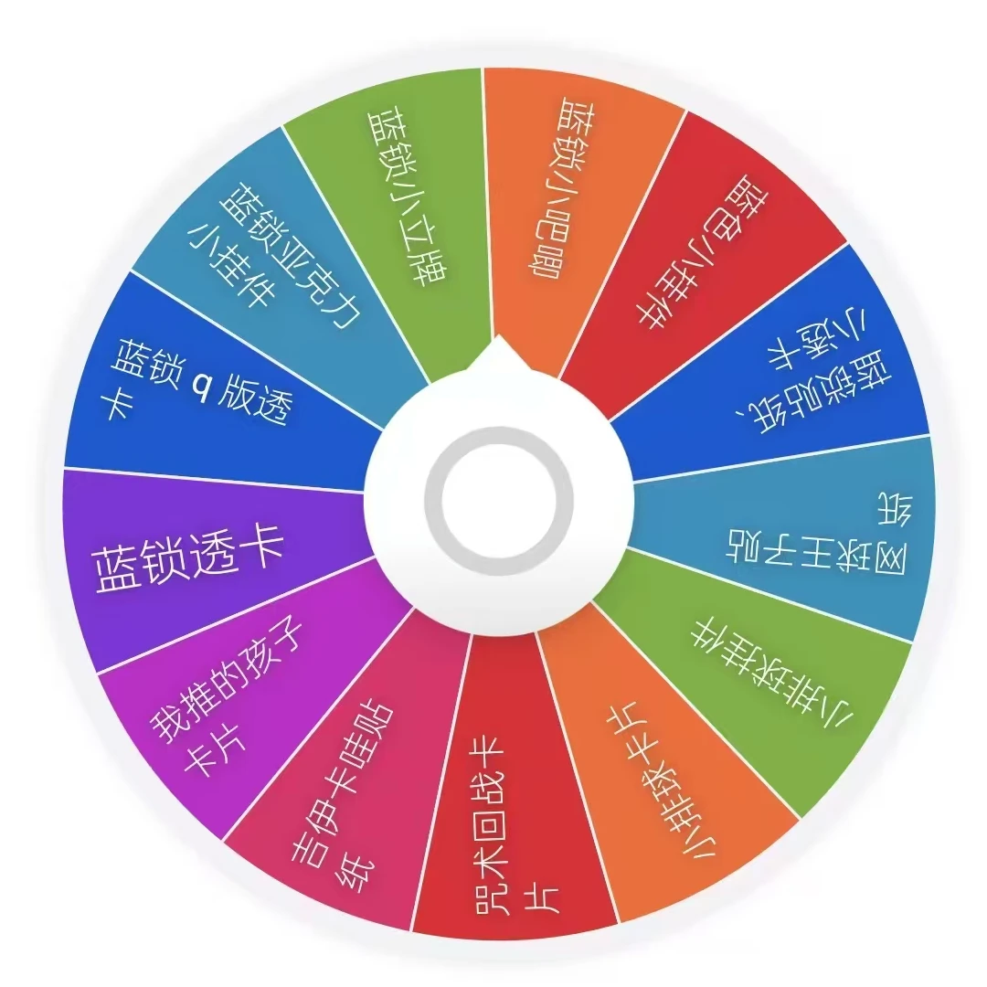 9.9 福袋小转盘 蓝锁 吉伊卡哇 小排球 咒术回战 我推的孩子