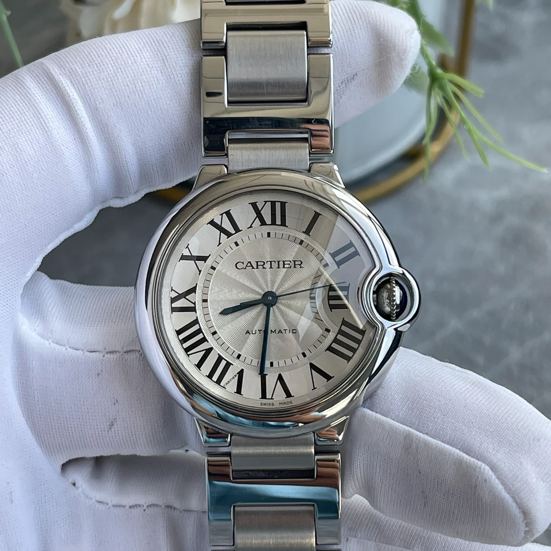 95新 Cartier/卡地亚 卡地亚蓝气球白盘36表径.16年全套