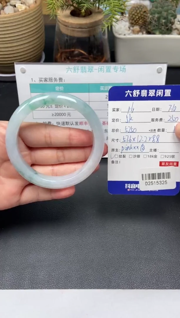 翡翠手镯未镶嵌p***yD2515325